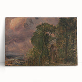 Romanticism Art: A View at Hampstead with Stormy Weather