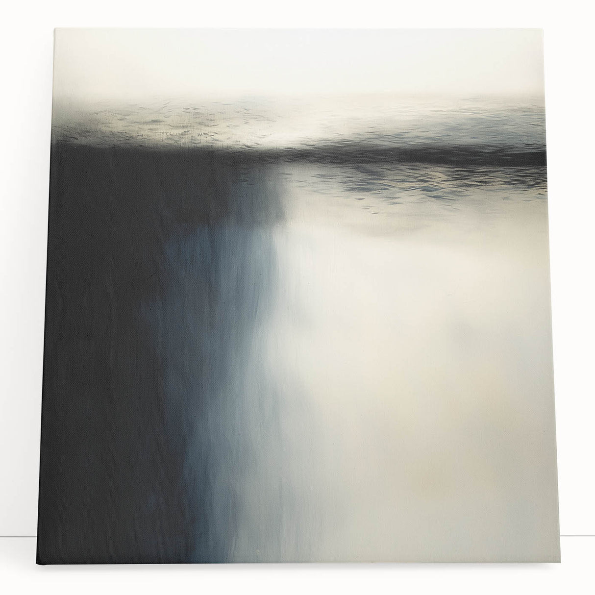 Framed Office Art - Modern Black & White Abstract Canvas