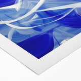 Vibrant abstract geometric design on rolled canvas showcasing bold colors and intricate shapes, ideal for modern home decor or art enthusiasts, securely packaged in a protective tube.