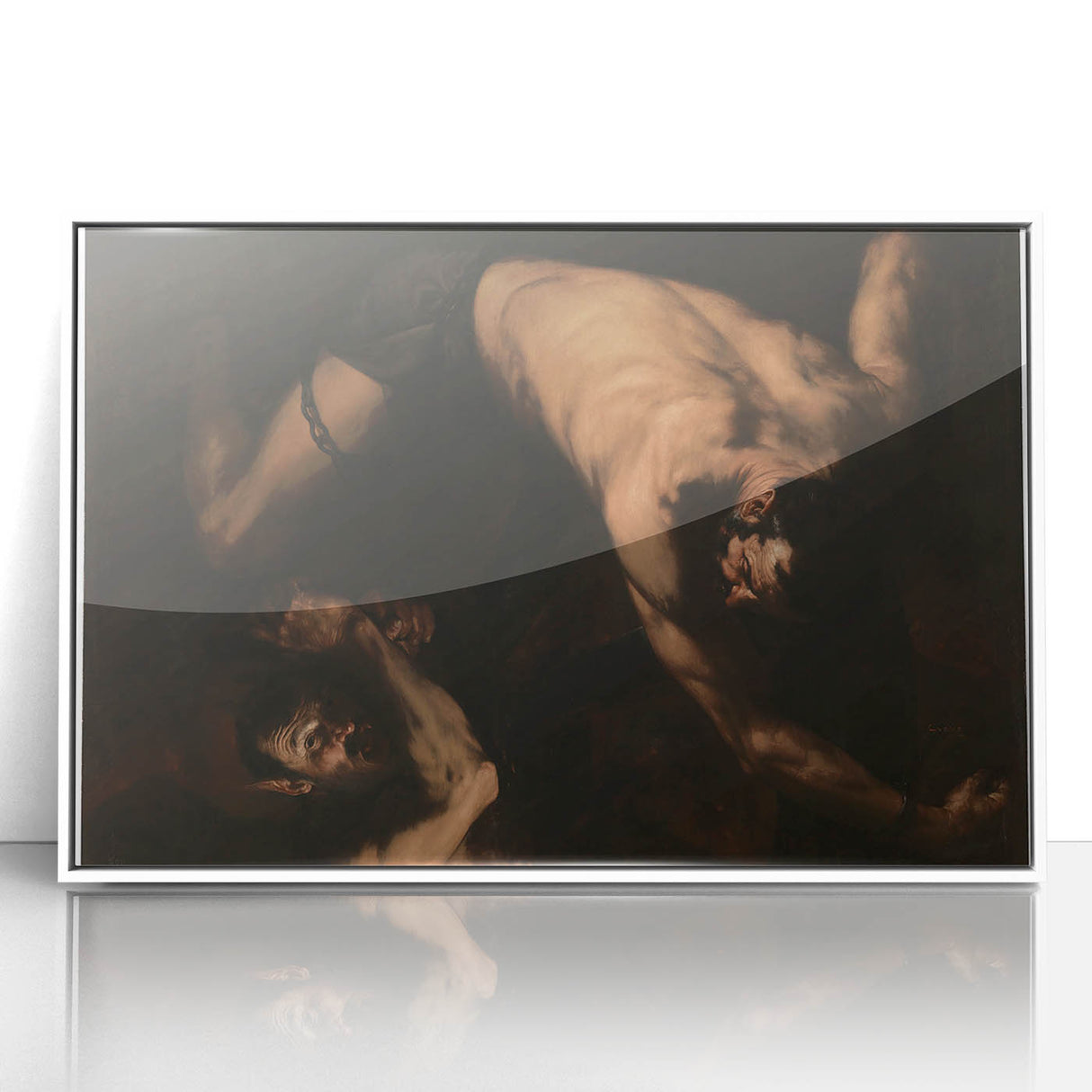 Baroque Art - Dramatic Struggle Scene, Antique Art Prints Collection
