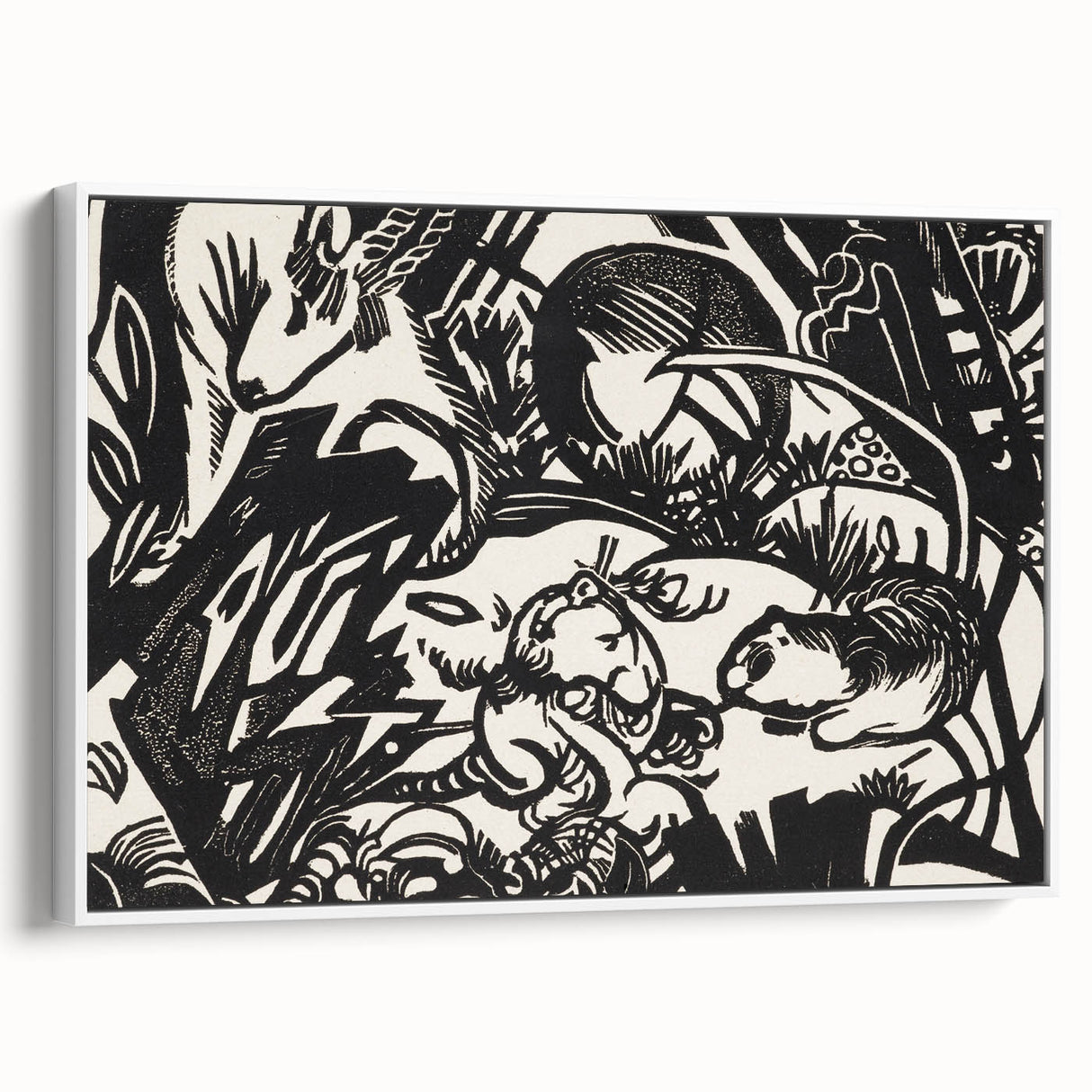 Expressionist Art: Animal Legend Genius by Franz Marc Canvas Print