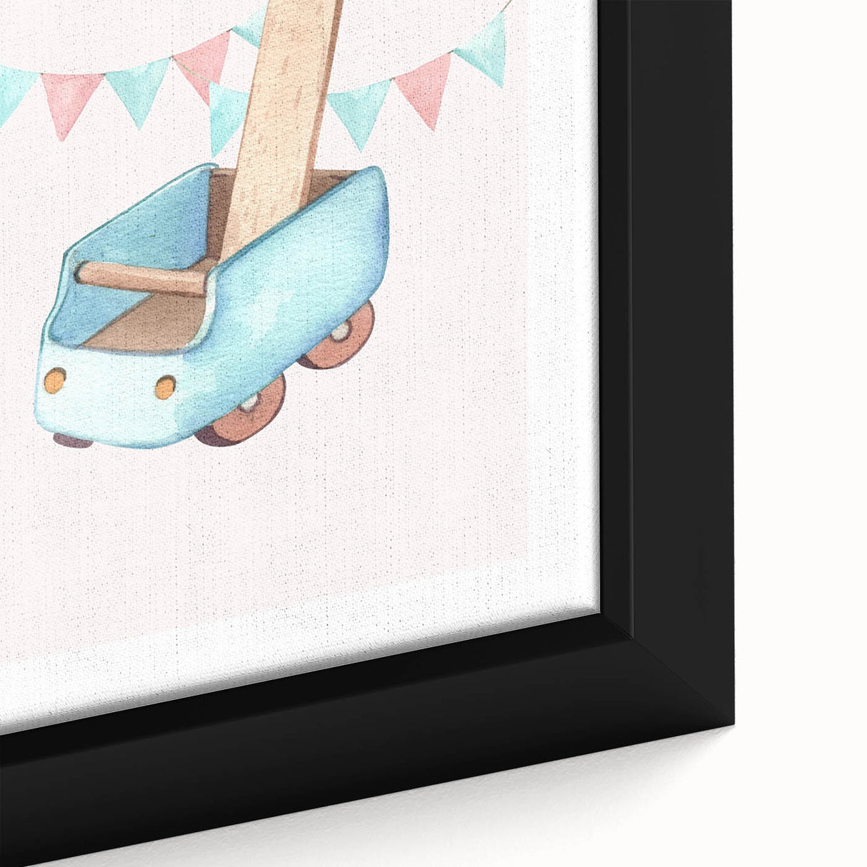 Nursery Wall Art - Wooden Walker Toy Children's Room Decor