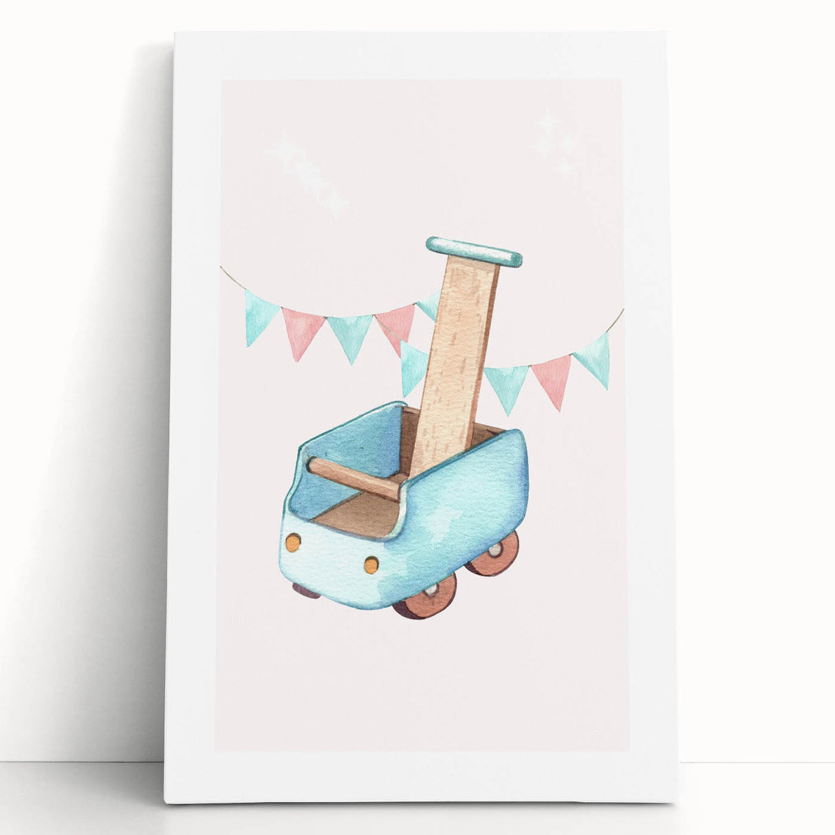 Nursery Wall Art - Wooden Walker Toy Children's Room Decor