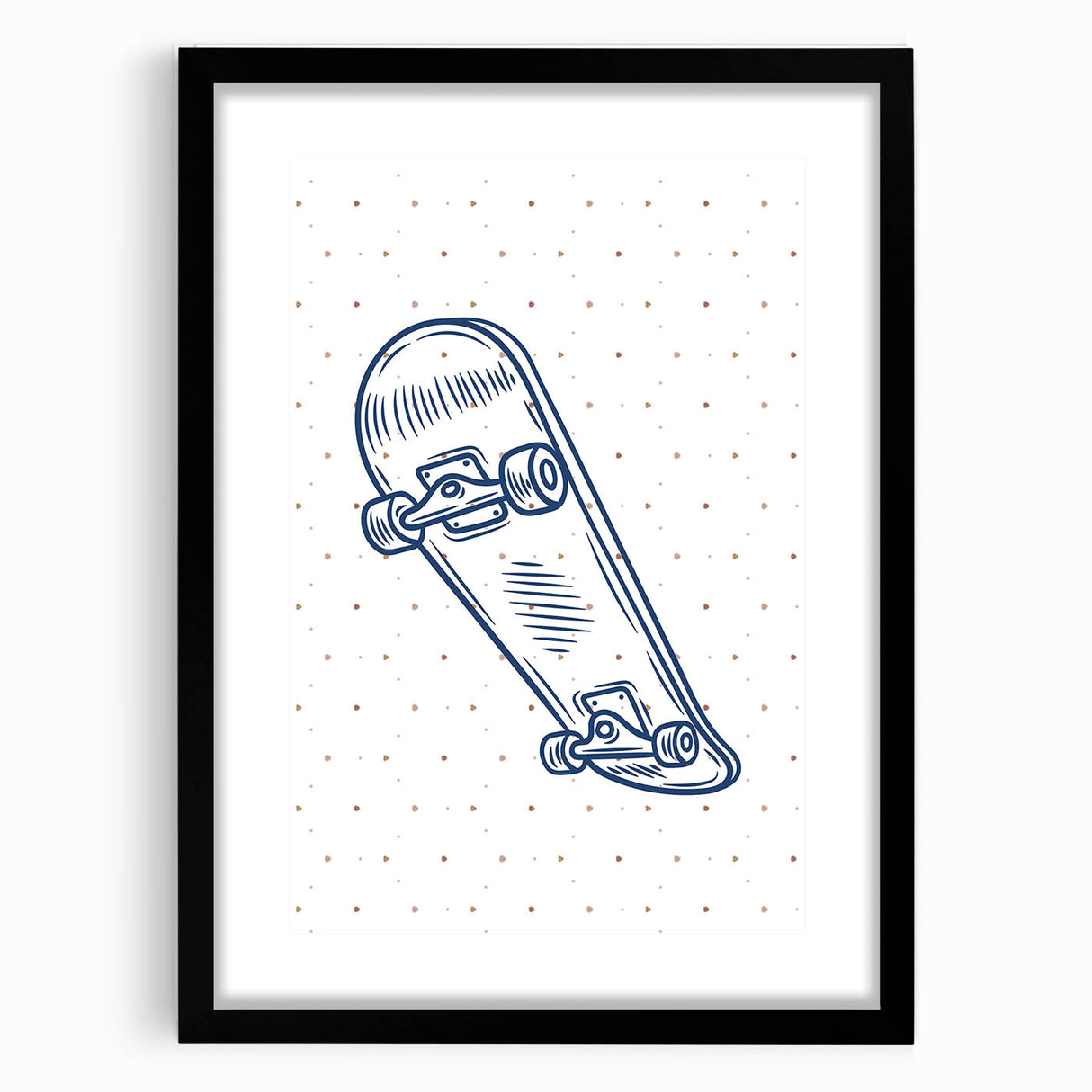 Skateboard Sketch – Boys Room Wall Art