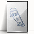 Skateboard Sketch – Boys Room Wall Art