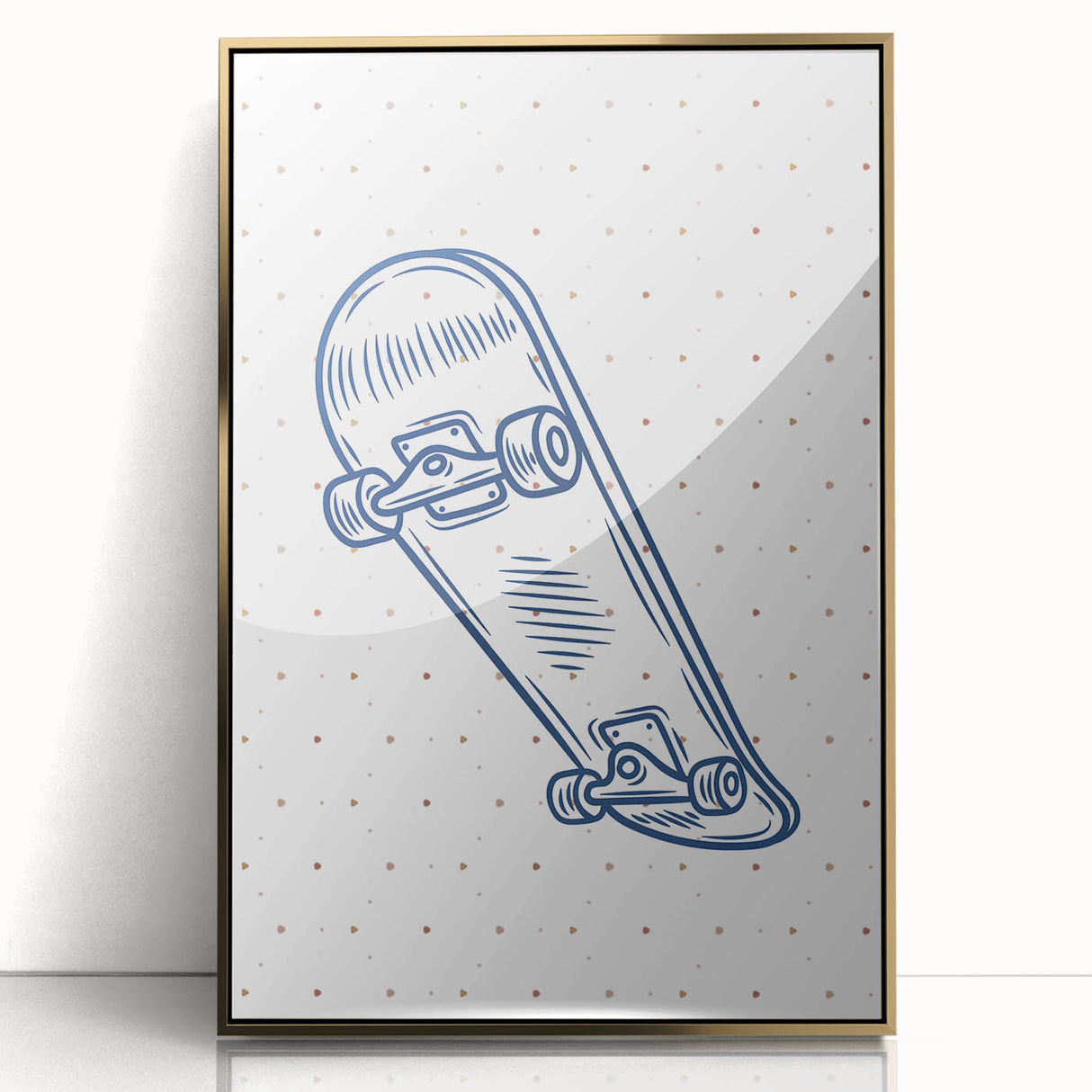 Skateboard Sketch – Boys Room Wall Art