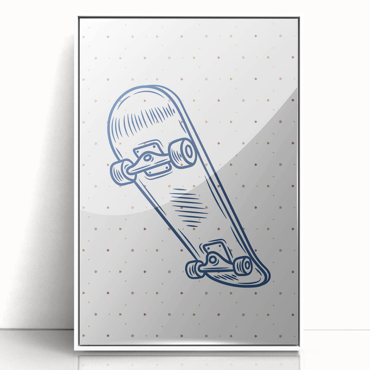 Skateboard Sketch – Boys Room Wall Art