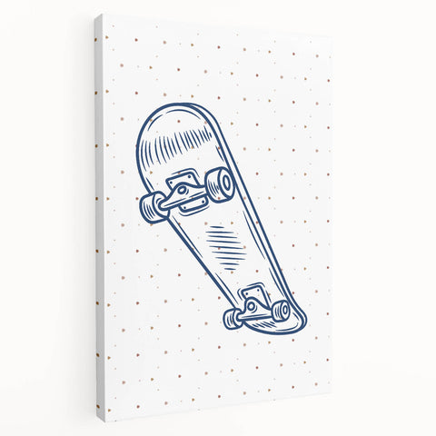 Skateboard Sketch – Boys Room Wall Art