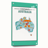 Children’s Learning Art Print – South America Continent Map