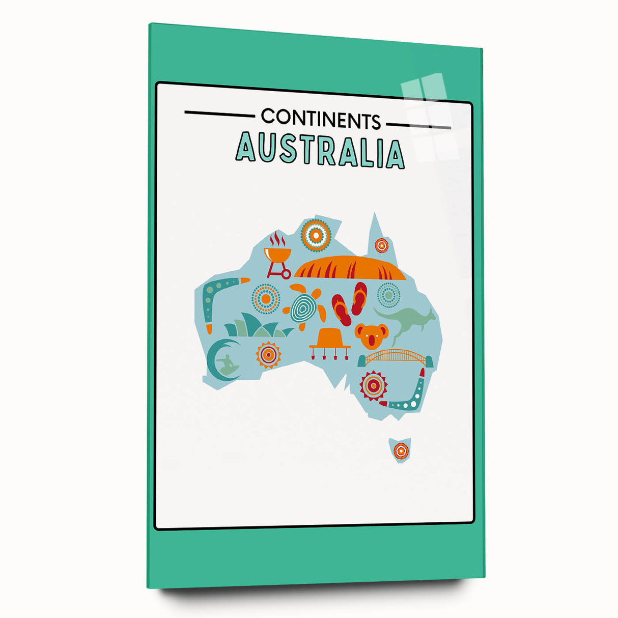 Children’s Learning Art Print – South America Continent Map