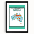 Children’s Learning Art Print – South America Continent Map