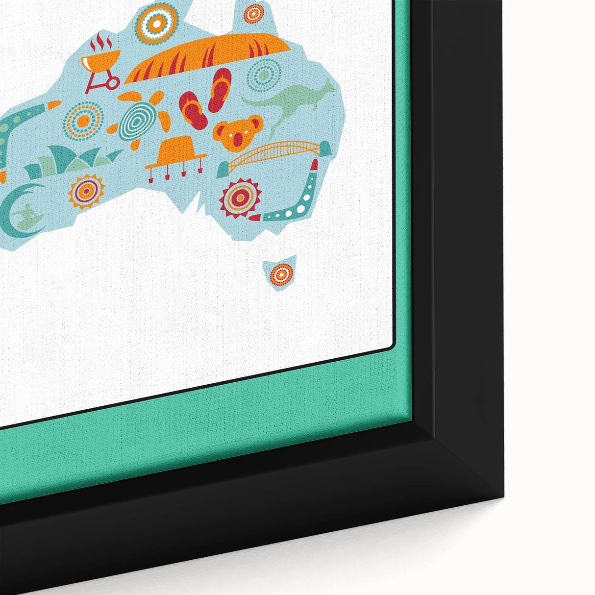 Children’s Learning Art Print – South America Continent Map