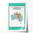 Children’s Learning Art Print – South America Continent Map