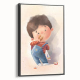 Charming Boy Nursery Canvas Prints - Framed Baby Room Art