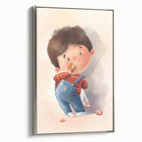 Charming Boy Nursery Canvas Prints - Framed Baby Room Art