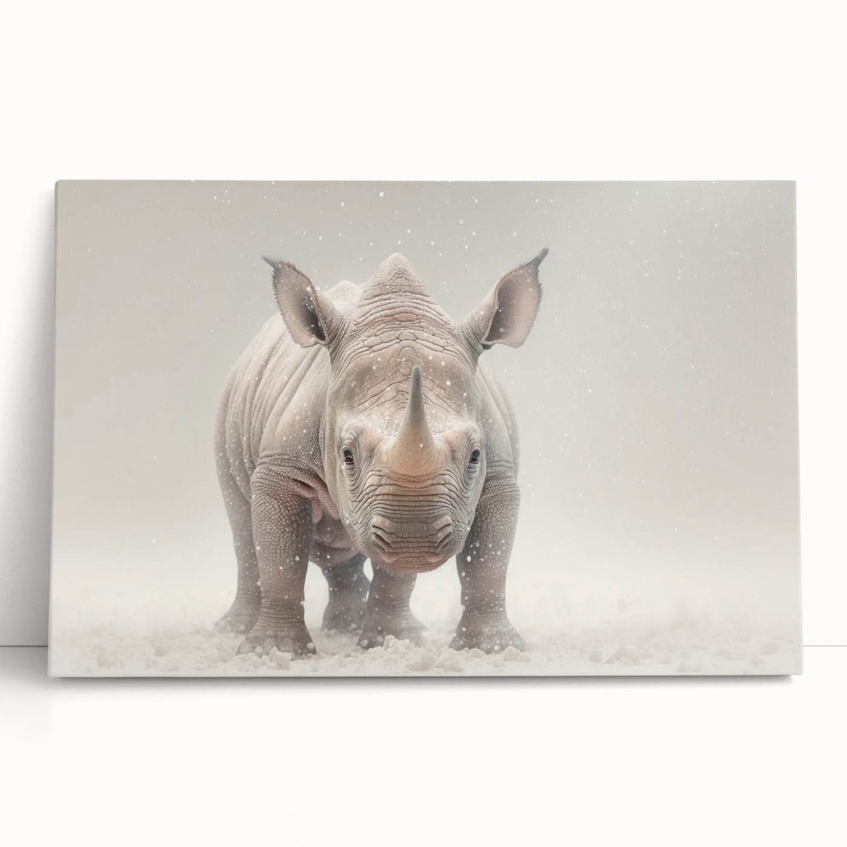 Adorable Baby Rhino Wall Art - Perfect for Kids Room Decor