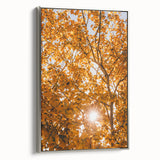 Vintage-style landscape art painting on framed canvas.