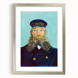 Extra large abstract art print with textured brush strokes in vibrant blues and yellows on a framed canvas.
