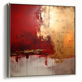 Framed wall art featuring abstract strokes in silver and gray tones, set against a sleek canvas backdrop, perfect for modern home decor. Ideal for adding sophistication to any living space.