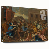 Modern Wall Art - The Abduction of the Sabine Women by Poussin