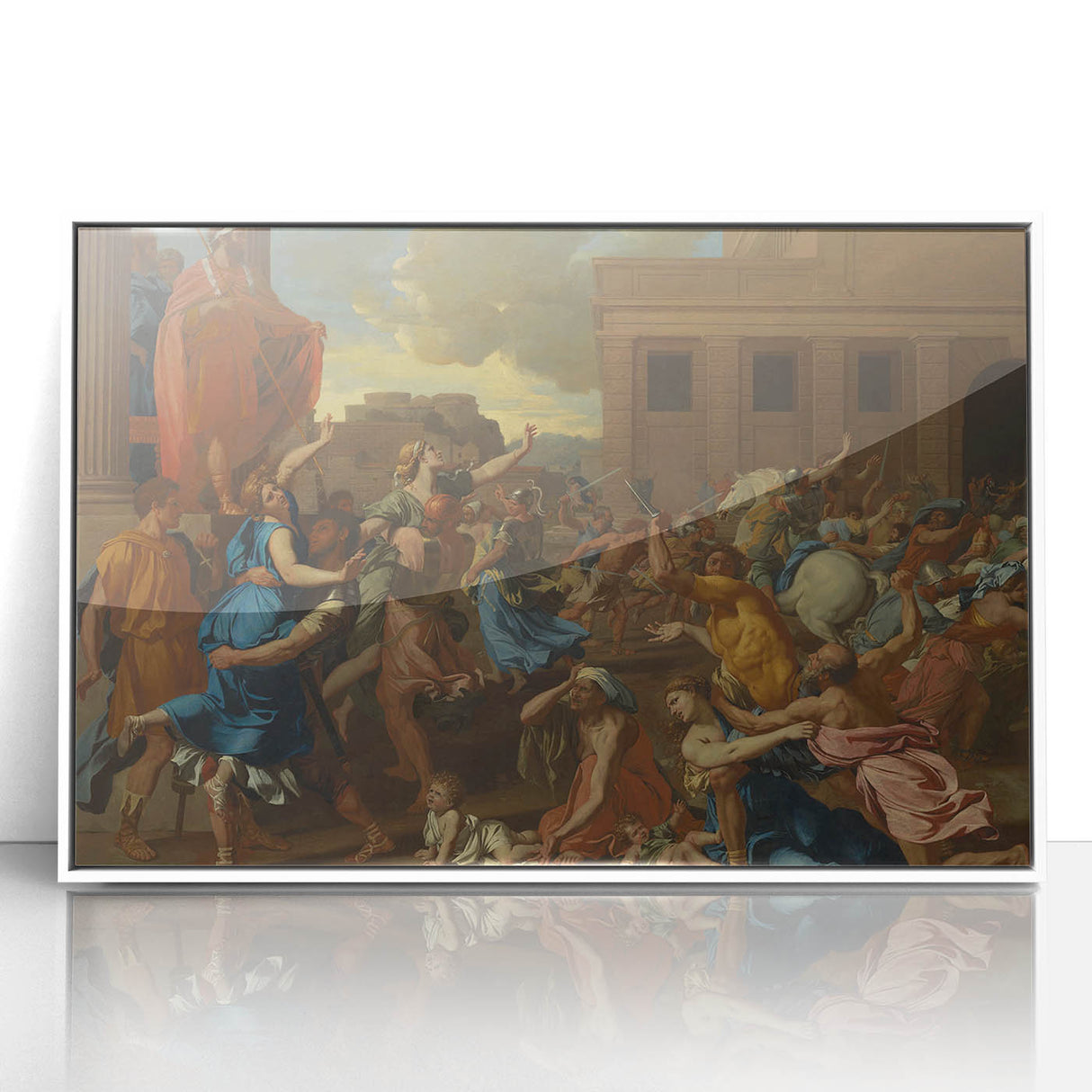 Modern Wall Art - The Abduction of the Sabine Women by Poussin