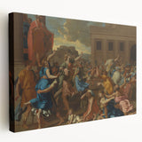 Modern Wall Art - The Abduction of the Sabine Women by Poussin