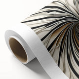 Abstract wall art featuring vibrant, multicolored strokes on rolled canvas, showcasing a dynamic and modern design perfect for contemporary home decor.