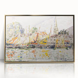 Modern Wall Art - Vibrant Fishing Boats at Le Pouliguen