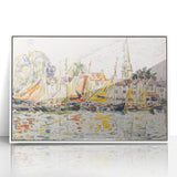 Modern Wall Art - Vibrant Fishing Boats at Le Pouliguen