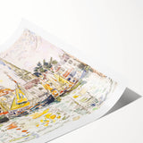 Modern Wall Art - Vibrant Fishing Boats at Le Pouliguen