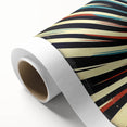 Abstract strokes wall art on rolled canvas, showcasing vibrant colors and dynamic brushwork, elegantly packaged in a protective cardboard tube for easy display.