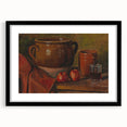 Modern Wall Art - Rustic Still Life with Apples and Pottery