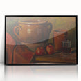 Modern Wall Art - Rustic Still Life with Apples and Pottery