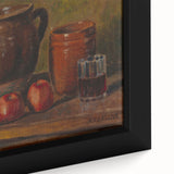Modern Wall Art - Rustic Still Life with Apples and Pottery
