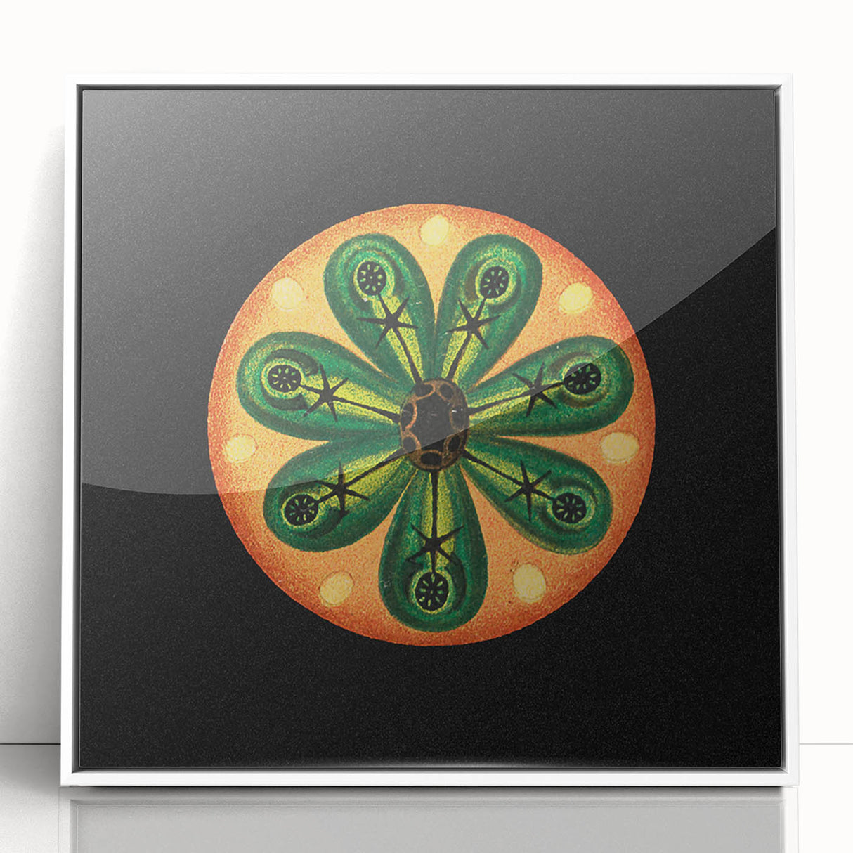 Modern Wall Art: Colorful Marine Life Illustration