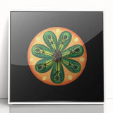 Modern Wall Art: Colorful Marine Life Illustration