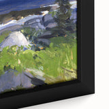 Modern Wall Art - Coastal Landscape with Lush Greenery