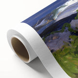 Modern Wall Art - Coastal Landscape with Lush Greenery