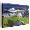 Modern Wall Art - Coastal Landscape with Lush Greenery