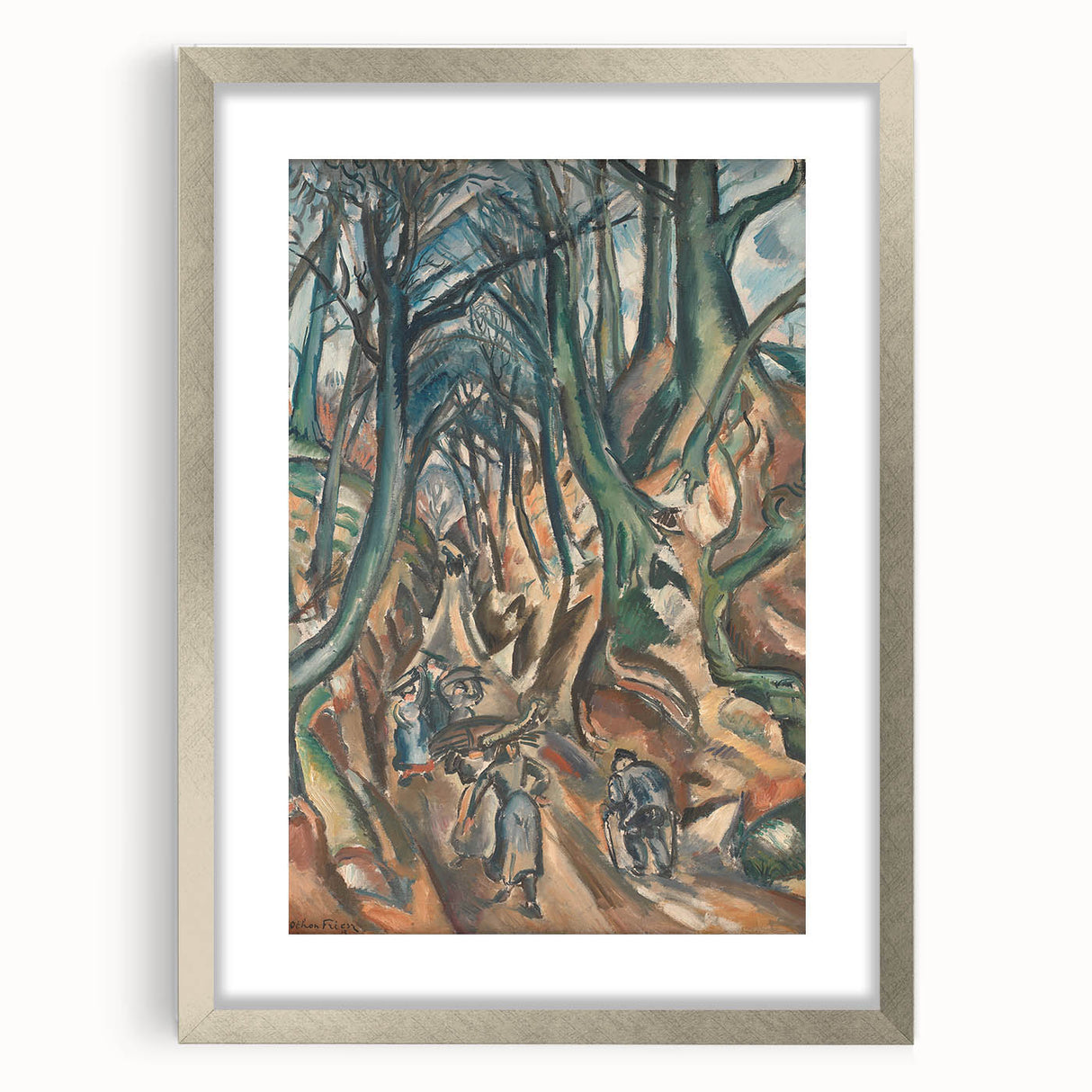 Modern Wall Art - Othon Friesz’s Winter Forest Path Print