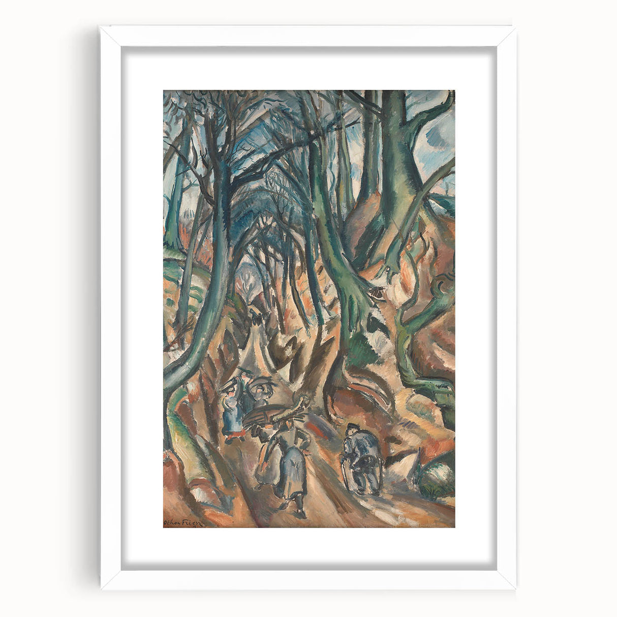 Modern Wall Art - Othon Friesz’s Winter Forest Path Print