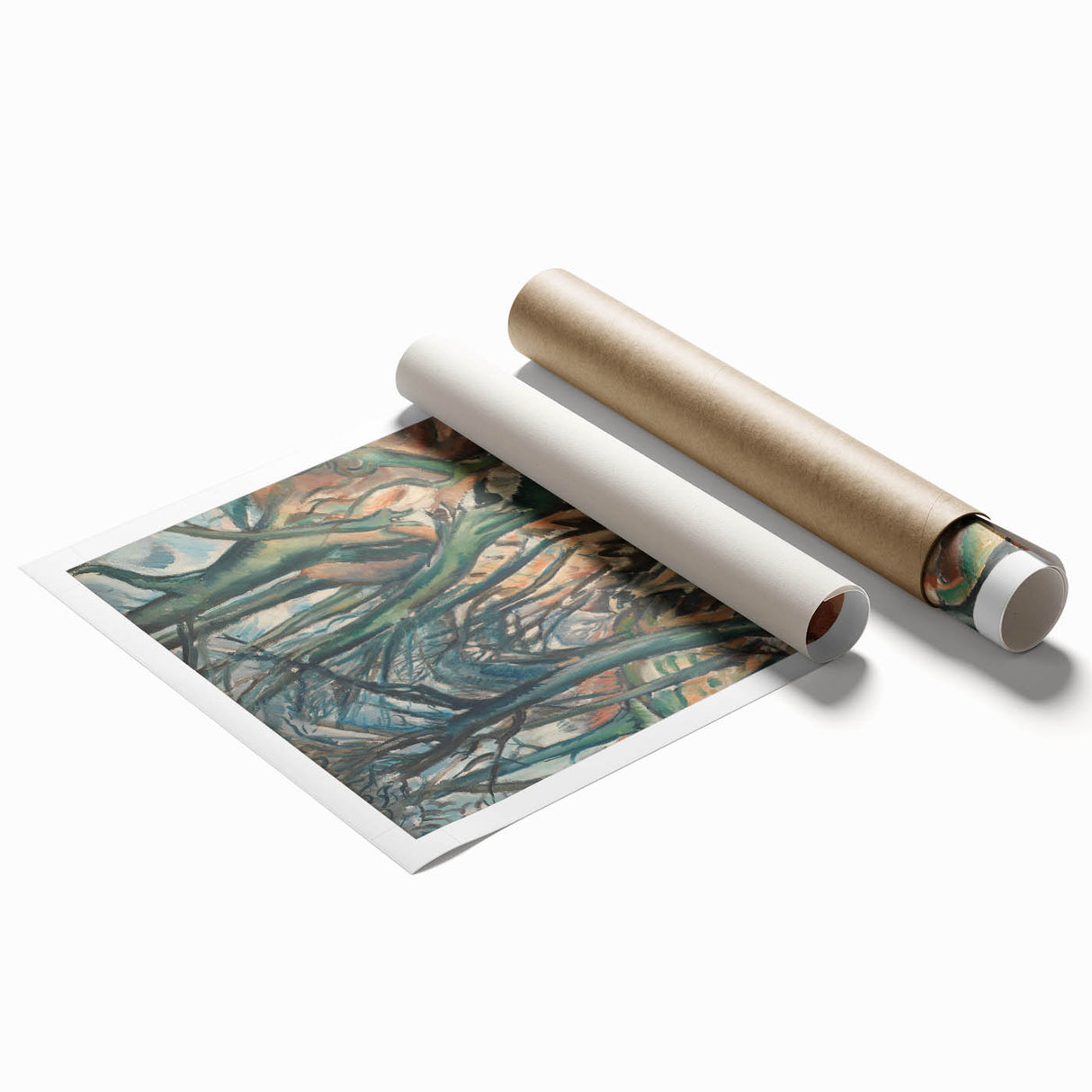 Modern Wall Art - Othon Friesz’s Winter Forest Path Print