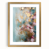 Abstract wall art featuring dynamic gold and black strokes in a sleek frame with a mat, ideal for modern decor, enhancing any living space with elegance.
