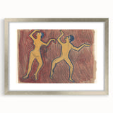 Modern Wall Art - Abstract Dance Study with Expressive Figures