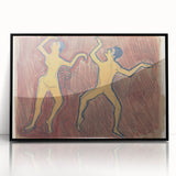 Modern Wall Art - Abstract Dance Study with Expressive Figures