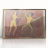 Modern Wall Art - Abstract Dance Study with Expressive Figures