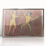 Modern Wall Art - Abstract Dance Study with Expressive Figures