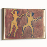 Modern Wall Art - Abstract Dance Study with Expressive Figures