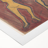 Modern Wall Art - Abstract Dance Study with Expressive Figures