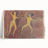 Modern Wall Art - Abstract Dance Study with Expressive Figures